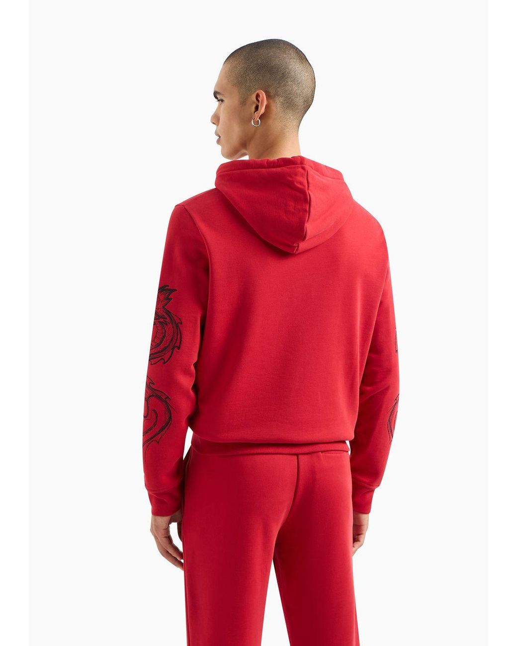 Armani exchange shop red hoodie