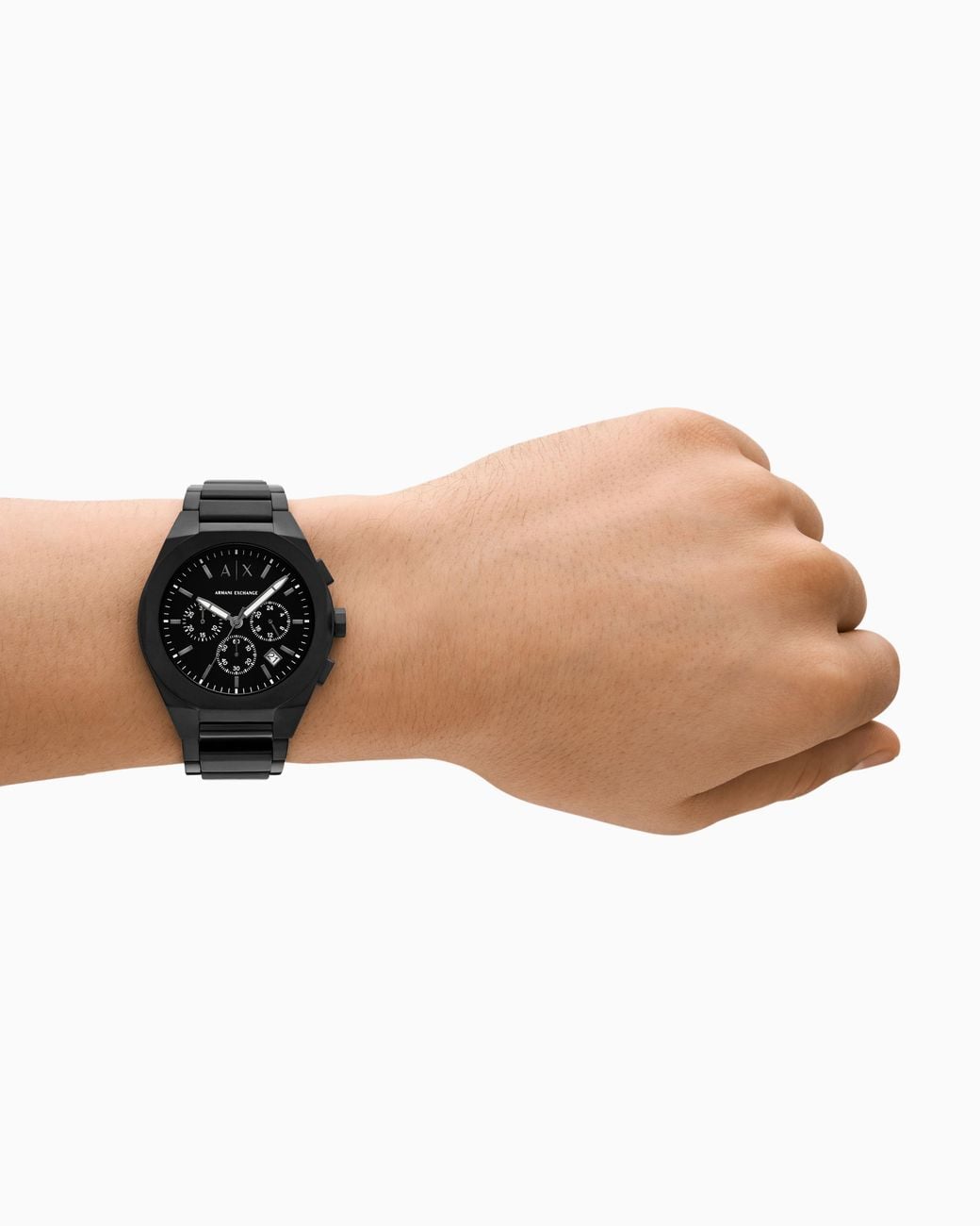 ARMANI EXCHANGE Black Steel Strap Watches for men