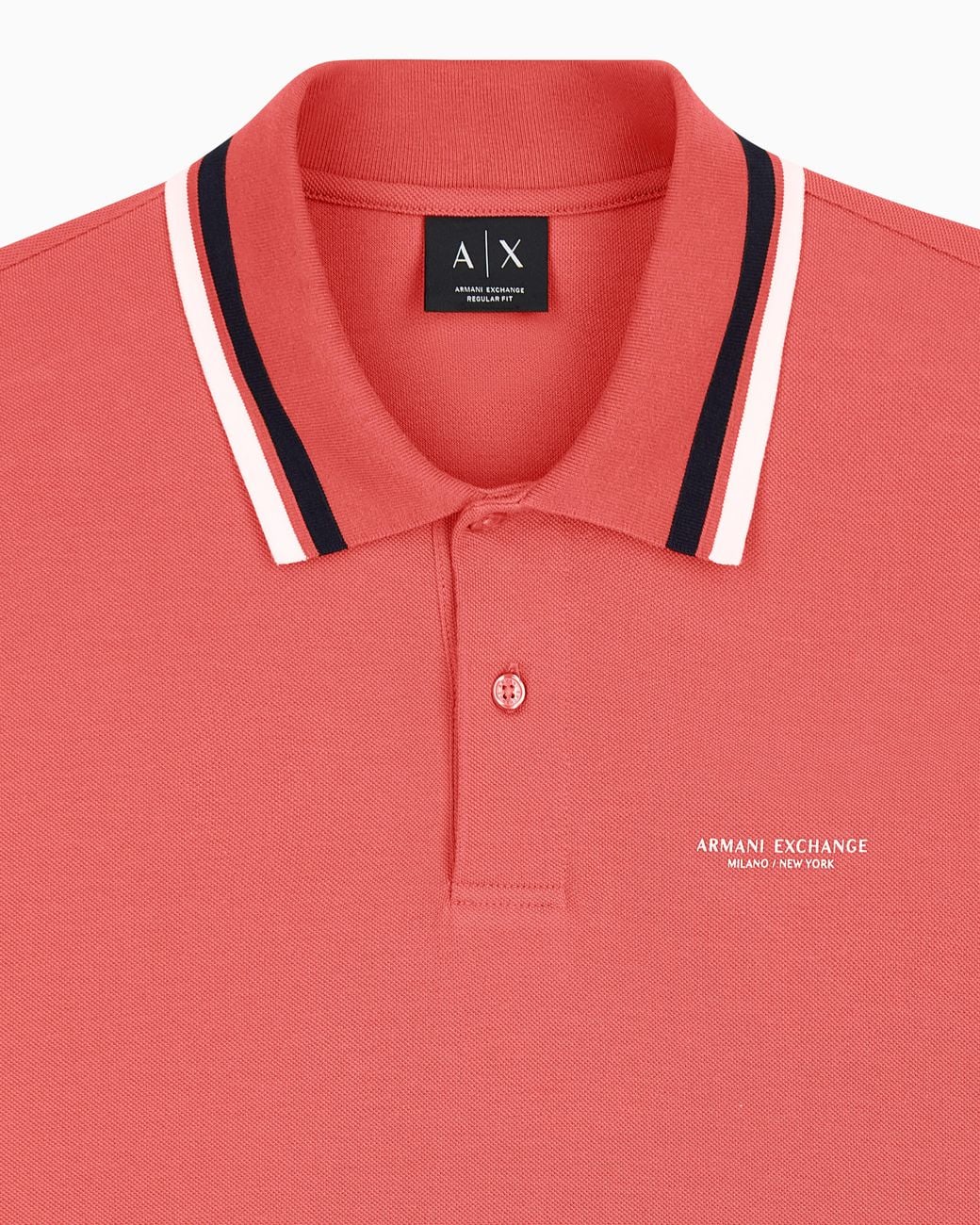 ARMANI EXCHANGE Red Regular Fit Polo Shirt for men