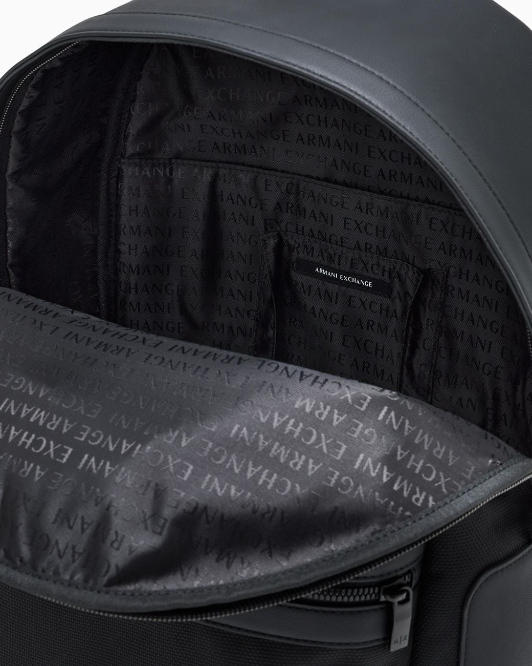 ARMANI EXCHANGE Black Backpack With Coated Exterior for men