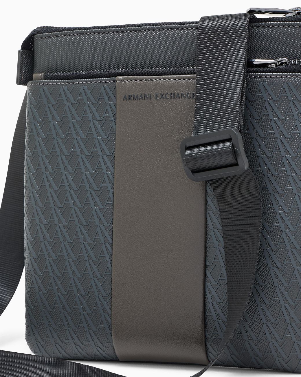ARMANI EXCHANGE Black Flat Crossbody Messenger Bag for men