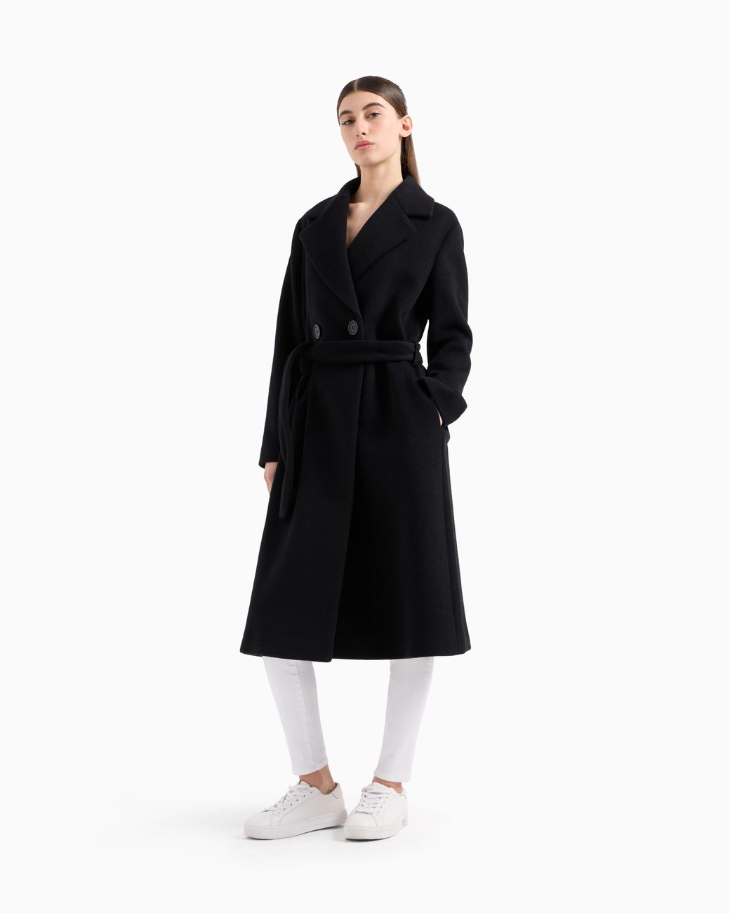 ARMANI EXCHANGE Black Coats
