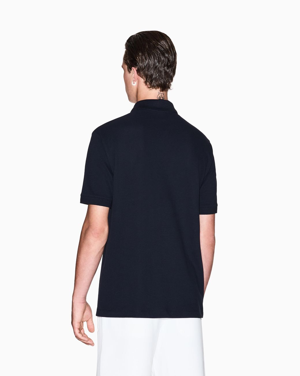 ARMANI EXCHANGE Blue Regular Fit Polo for men