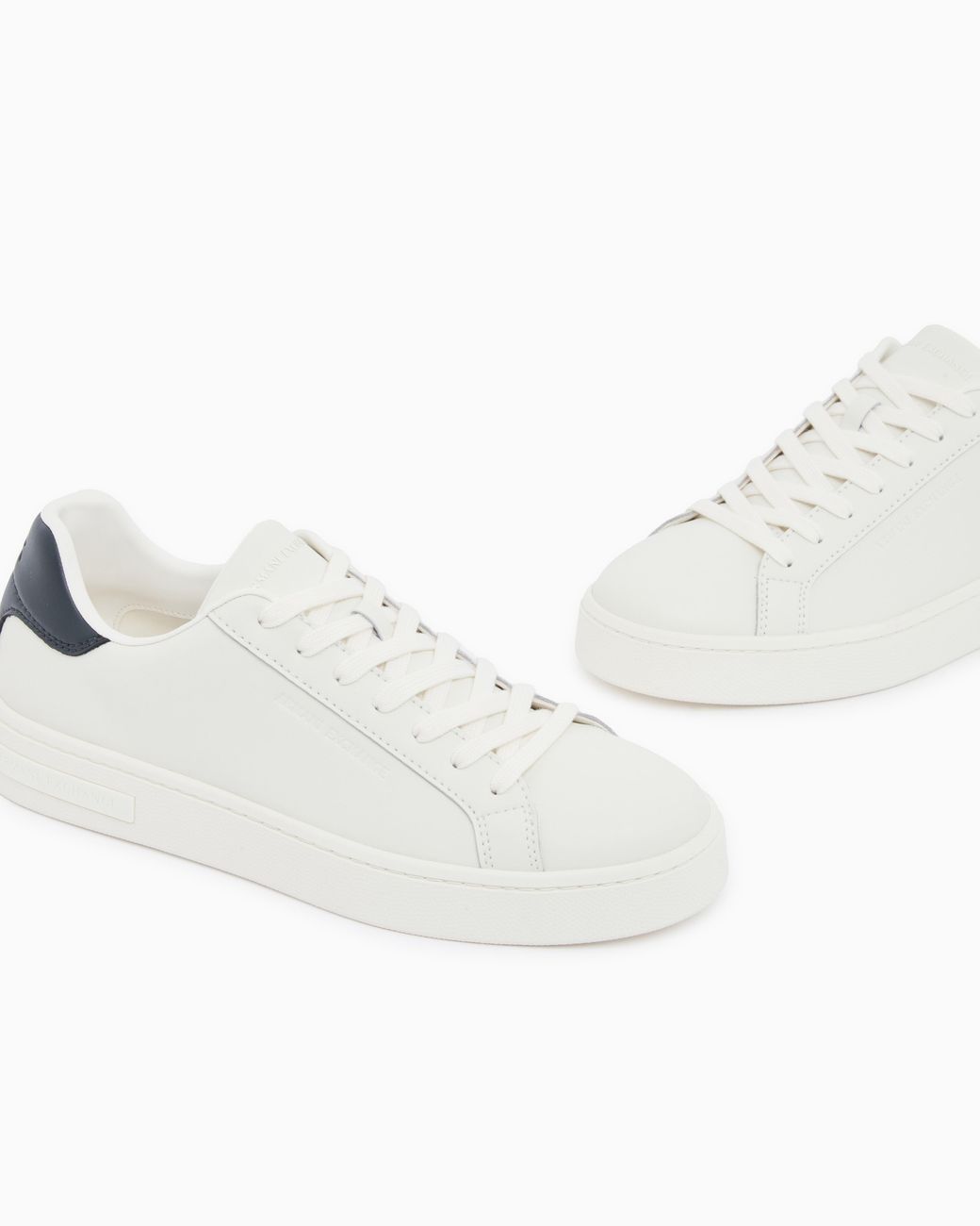 ARMANI EXCHANGE White Sneakers Split Leather With Cotton Lining for men