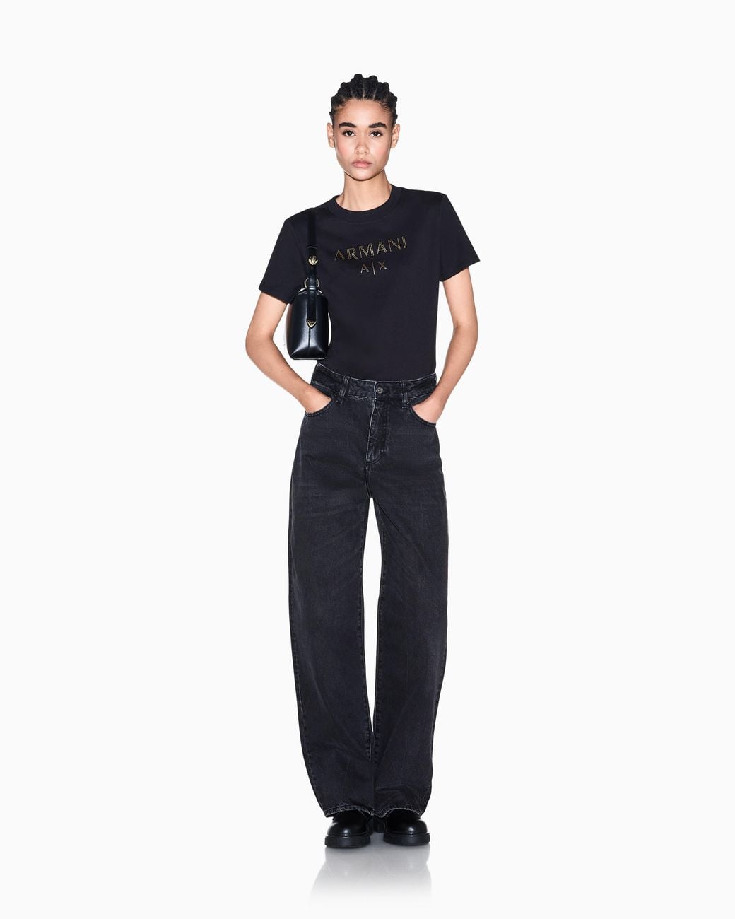 ARMANI EXCHANGE Blue Oversized 5-Pocket Jeans