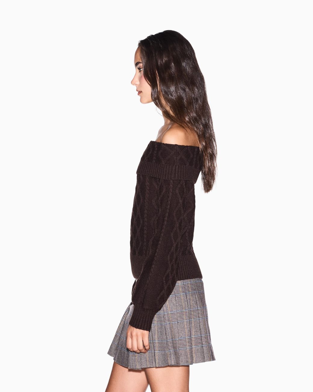 ARMANI EXCHANGE Black Regular Fit Pullover Knitted Wool Blend