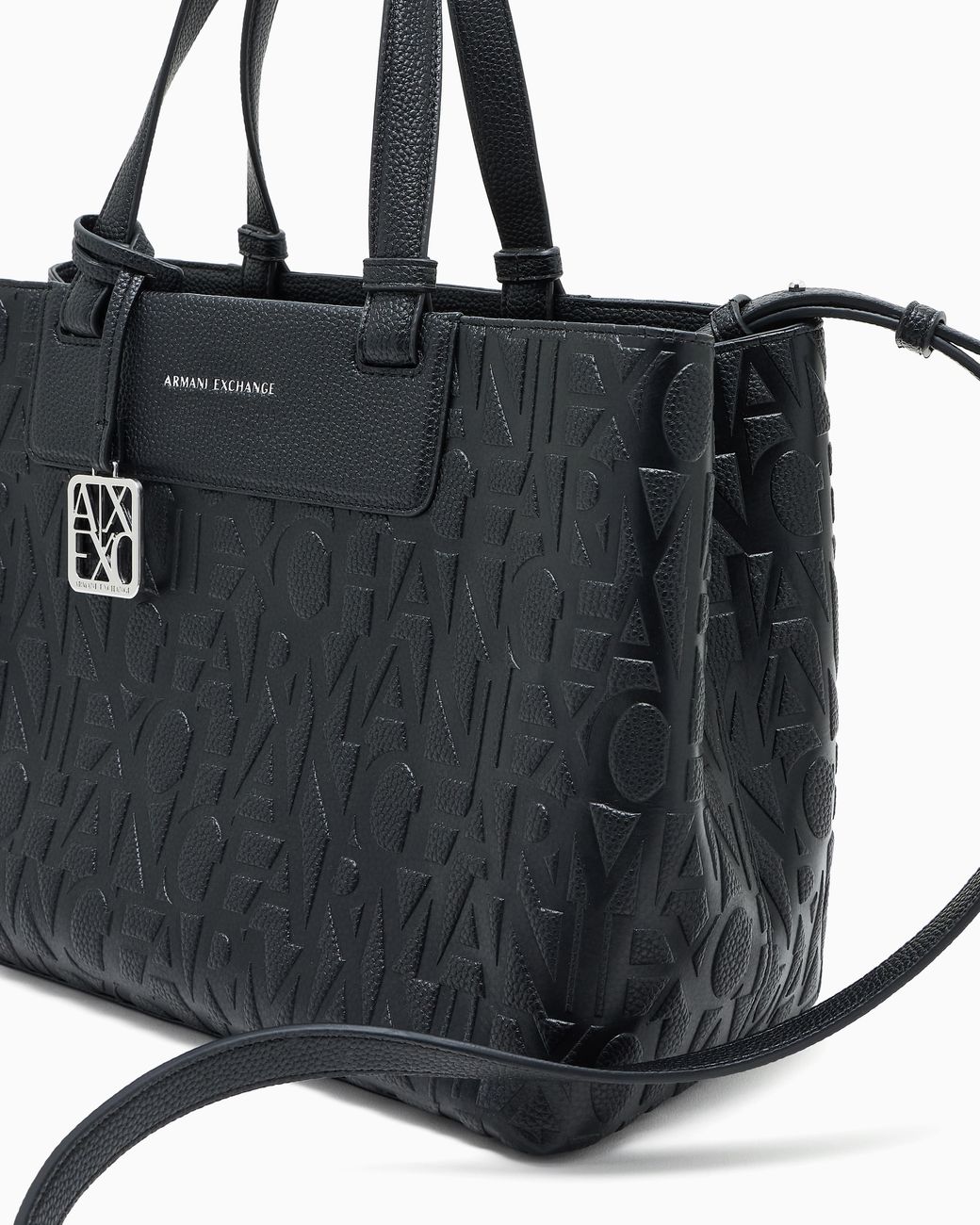 ARMANI EXCHANGE Black Shopping Bag