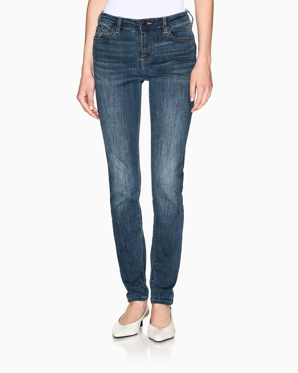 ARMANI EXCHANGE Blue Super Skinny Lift-Up Jeans