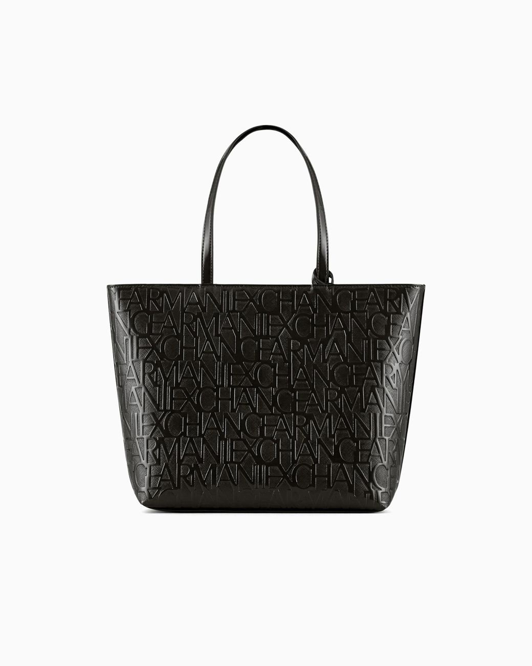 ARMANI EXCHANGE Shopper Bag With Allover Logo in Black | Lyst