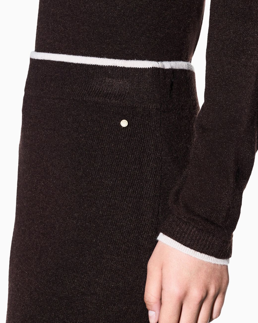 ARMANI EXCHANGE Purple Skirt Slim-Fit Knitted