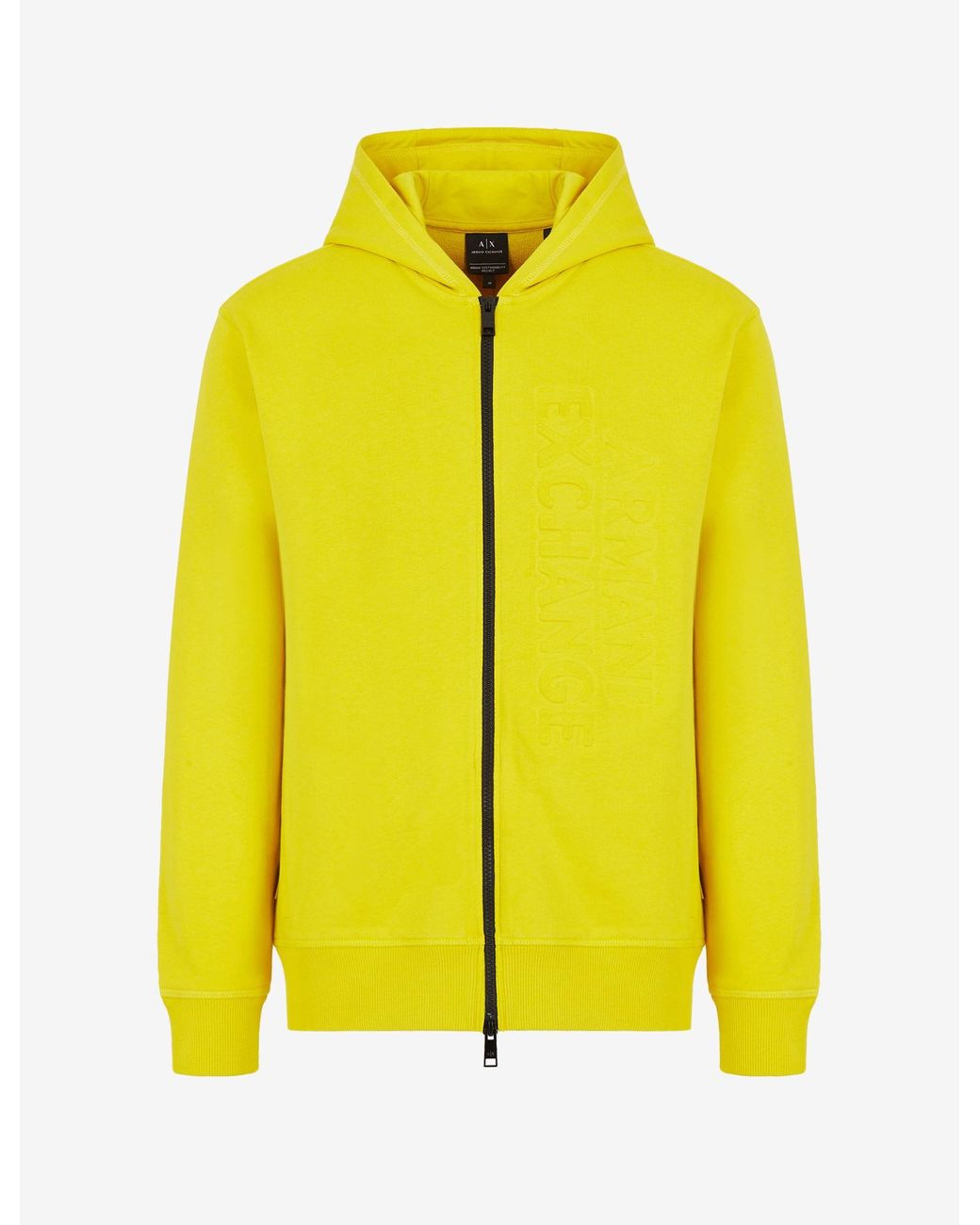 Armani Exchange Hoodie in Yellow for Men | Lyst