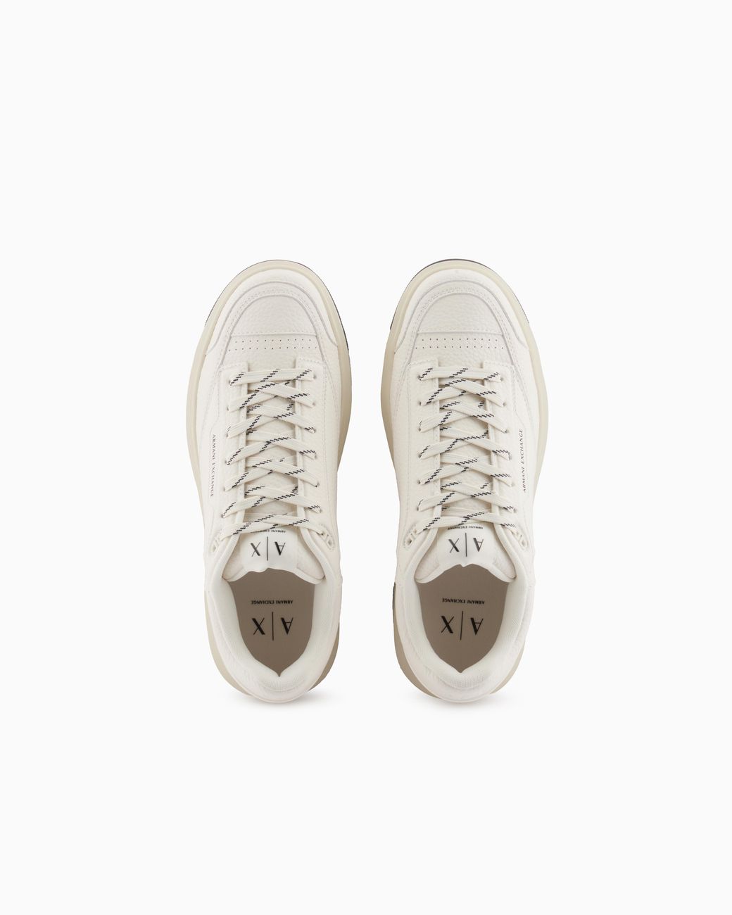 ARMANI EXCHANGE White Technical Fabric Sneakers for men