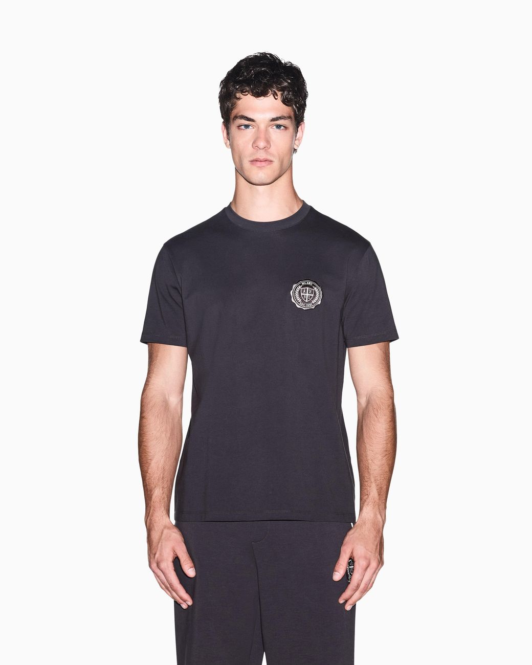 ARMANI EXCHANGE Black Regular T-Shirt for men