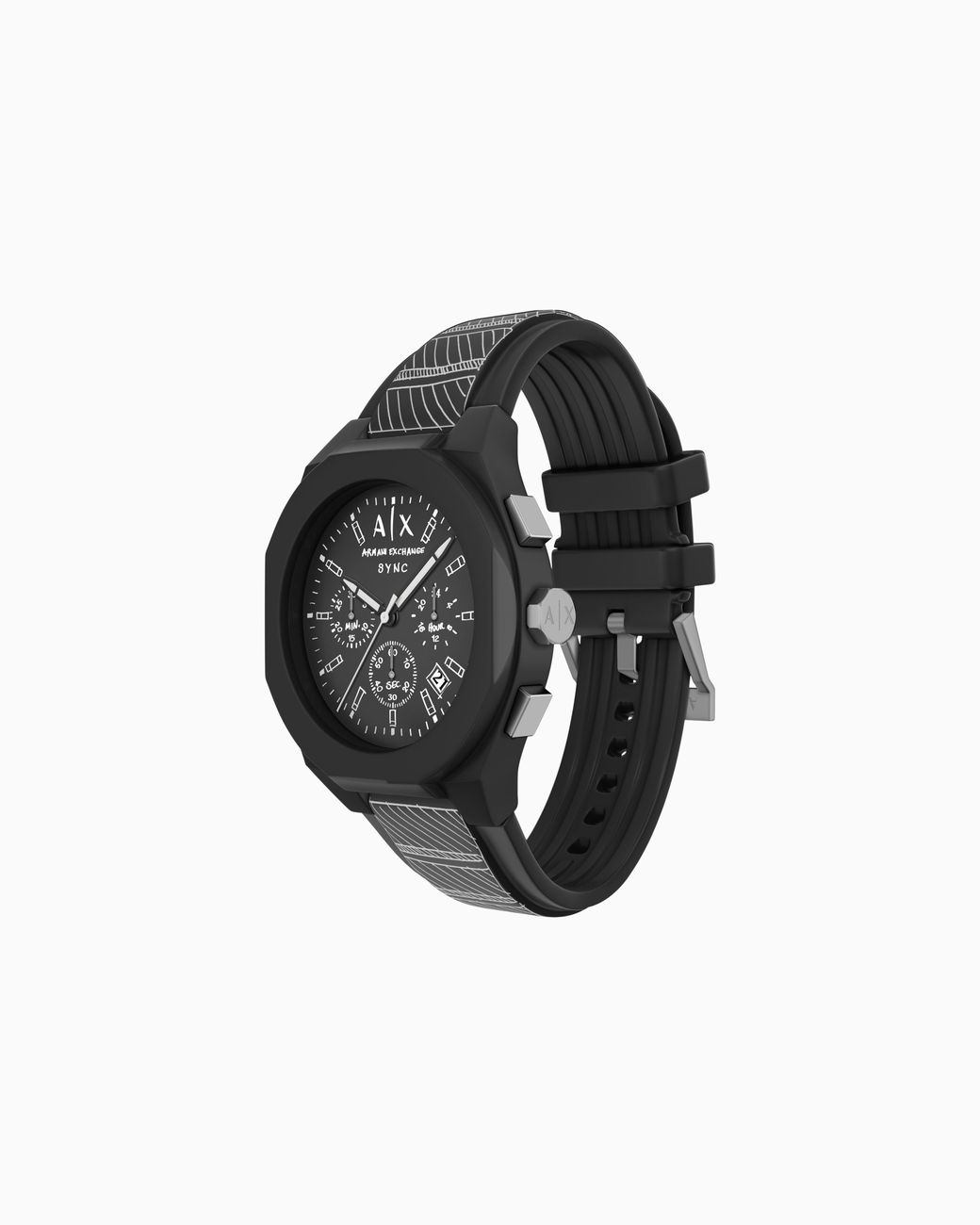 ARMANI EXCHANGE Black X Sync Quartz Chronograph Watch for men