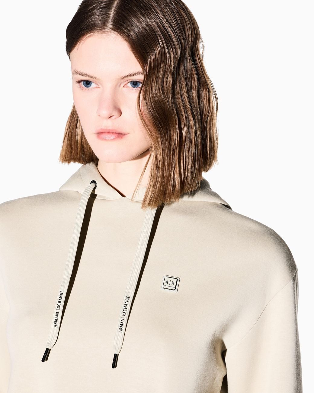 ARMANI EXCHANGE Natural Bonded Stretch Hoodie