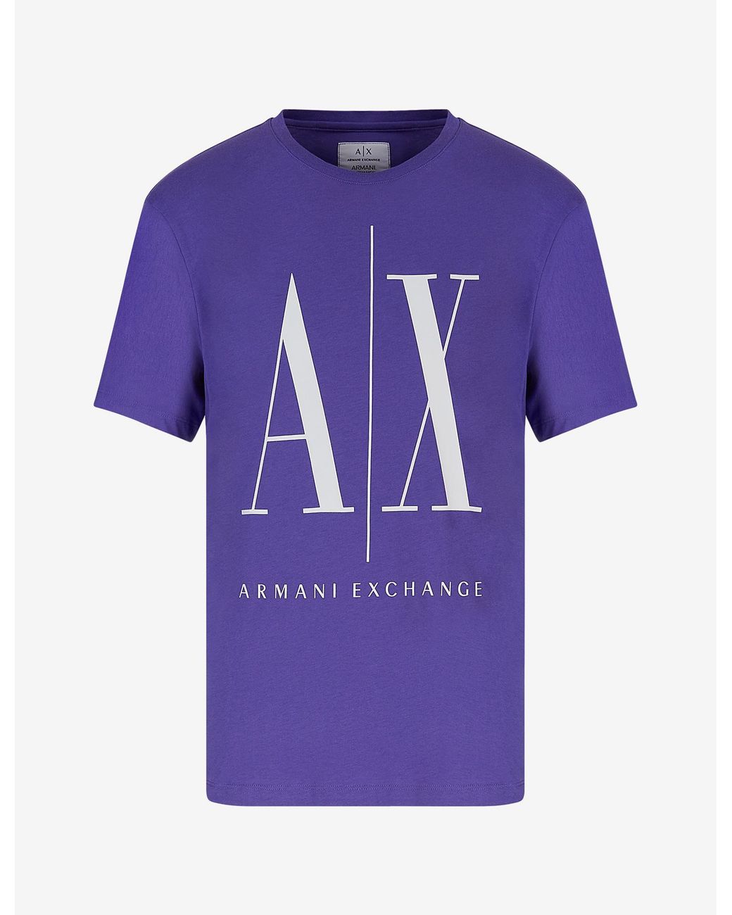 purple armani exchange shirt