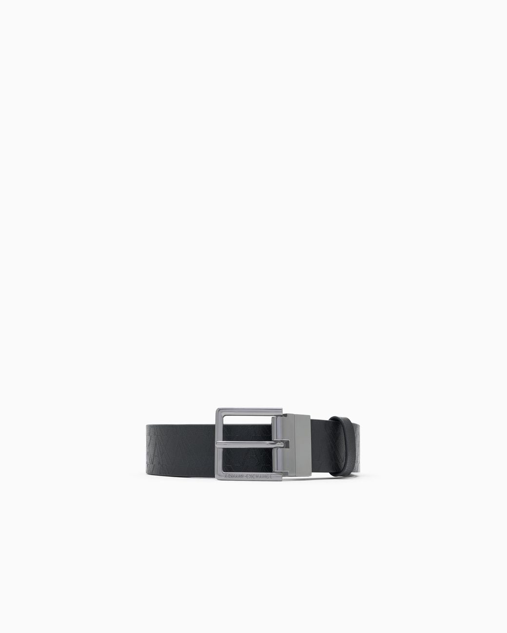 ARMANI EXCHANGE White Tongue Belt Adjustable And Reversible for men