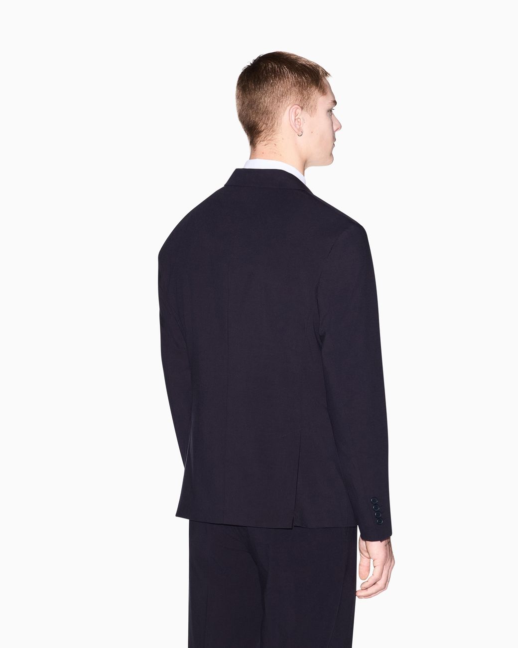 ARMANI EXCHANGE Blue Single Breasted Jacket for men