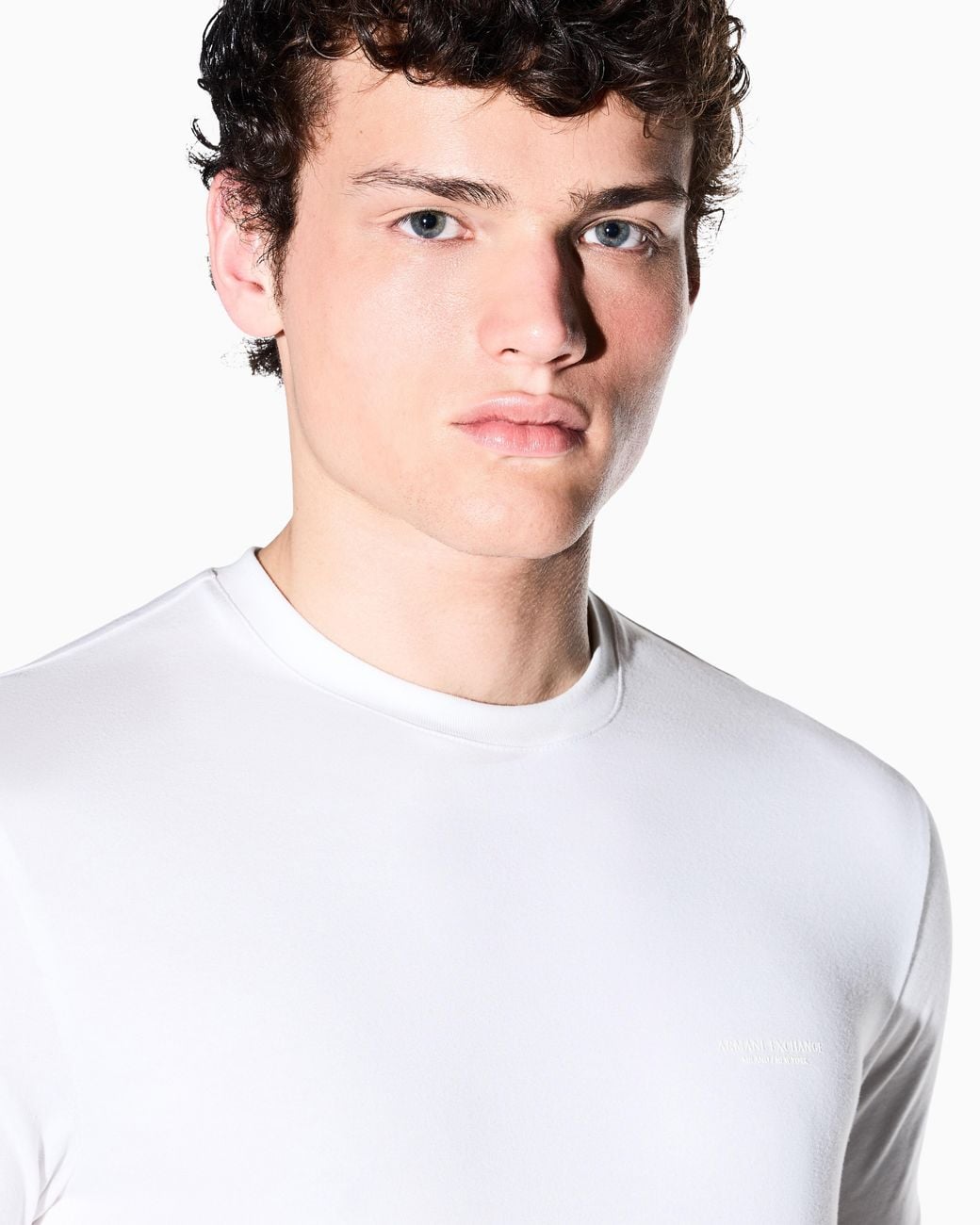 ARMANI EXCHANGE White Slim Fit T-Shirt for men