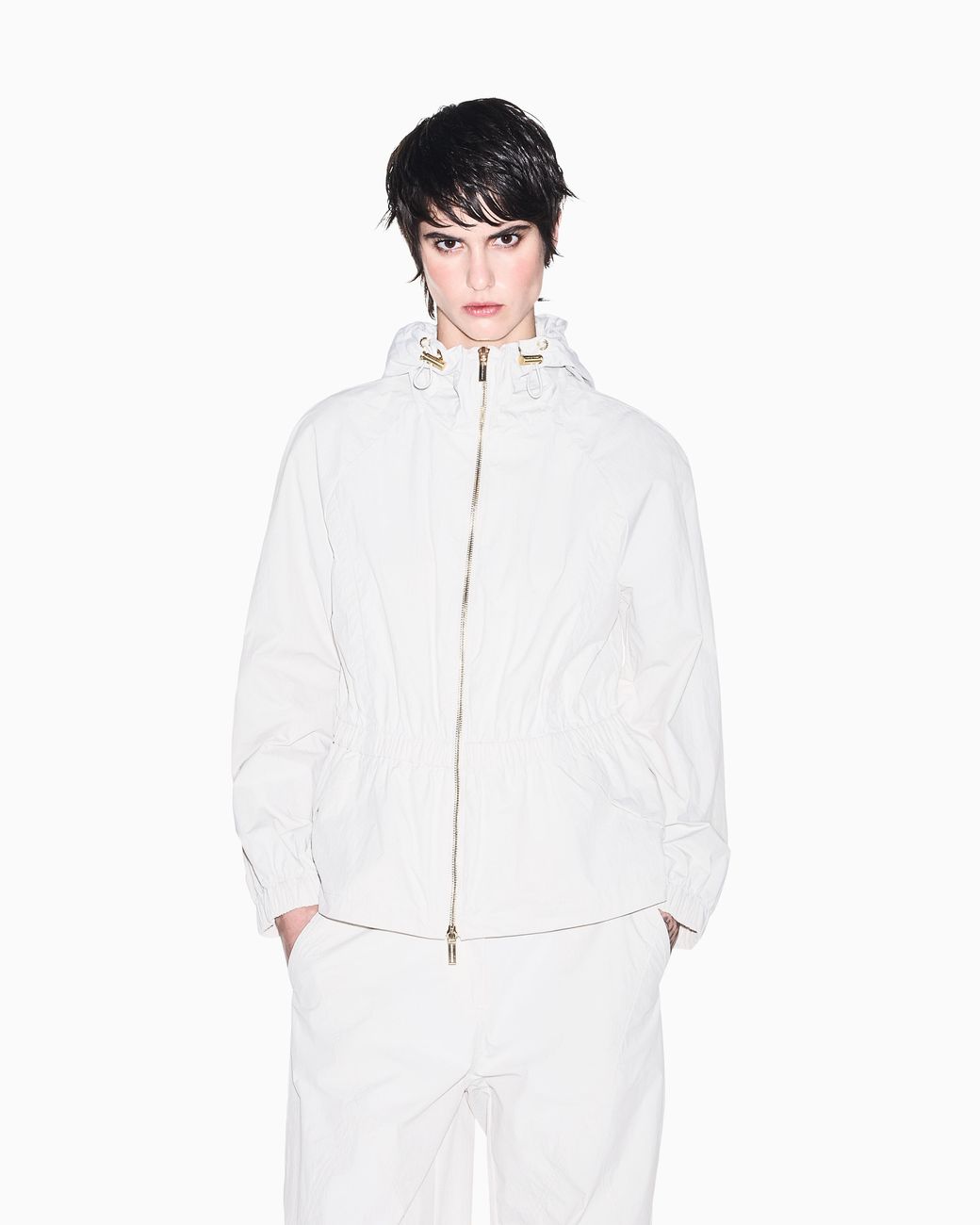 ARMANI EXCHANGE White Regular Fit Blouson Jacket