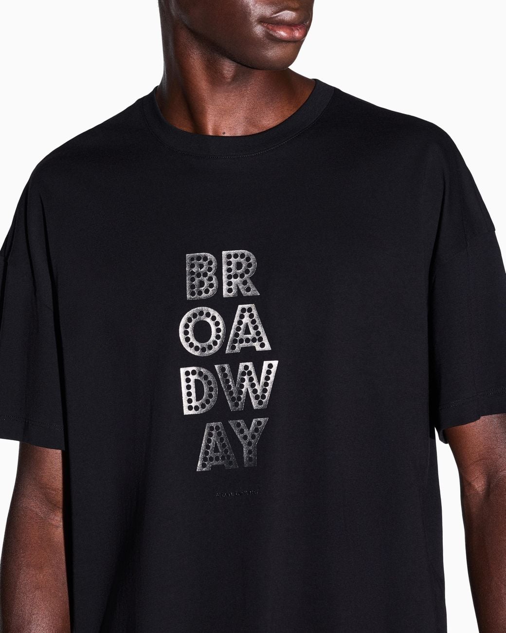 ARMANI EXCHANGE Black Oversized T-Shirt