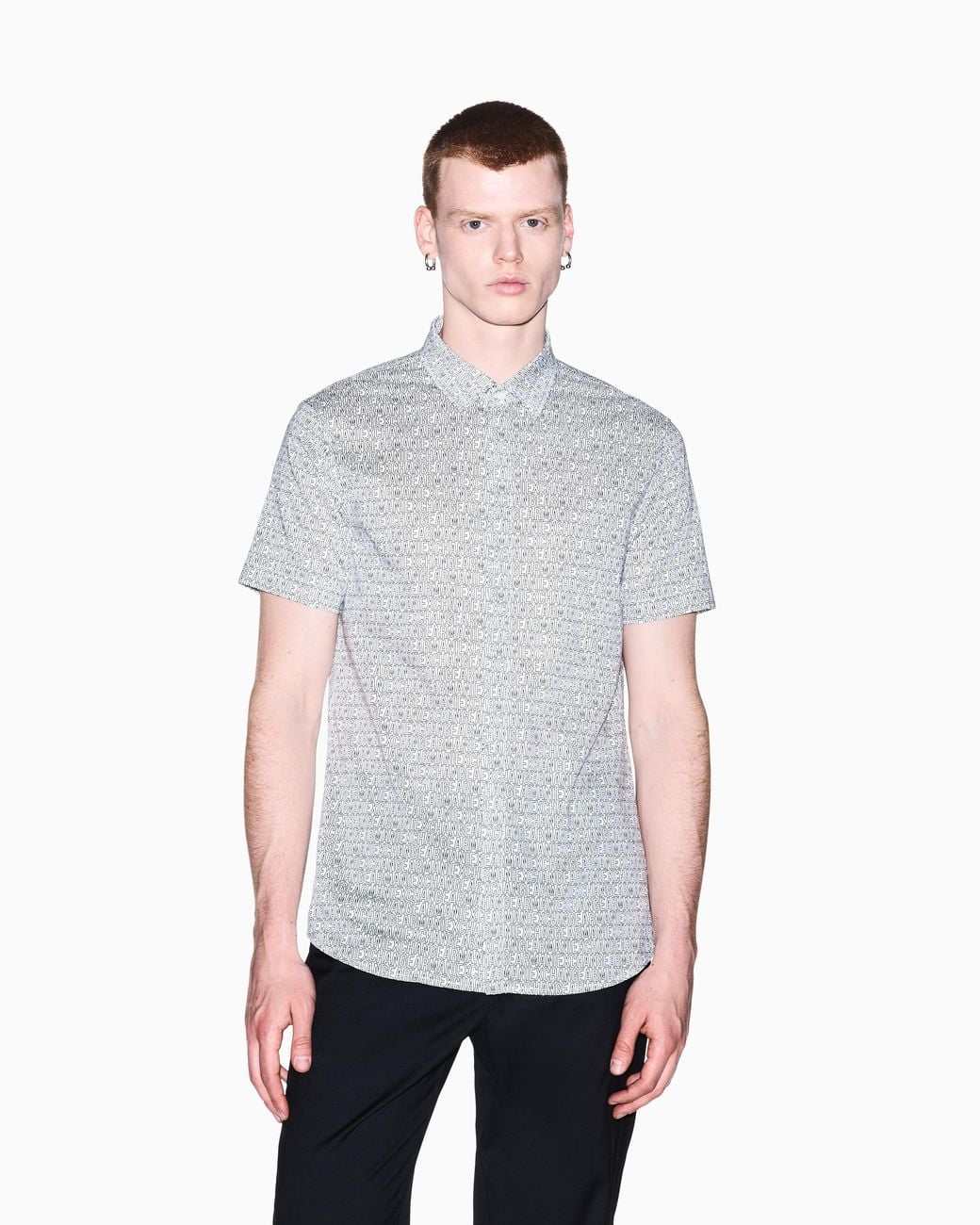 ARMANI EXCHANGE White Shirt Slim Fit for men