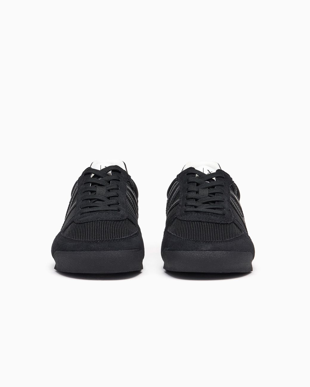 ARMANI EXCHANGE White Lace-Up Sneakers for men