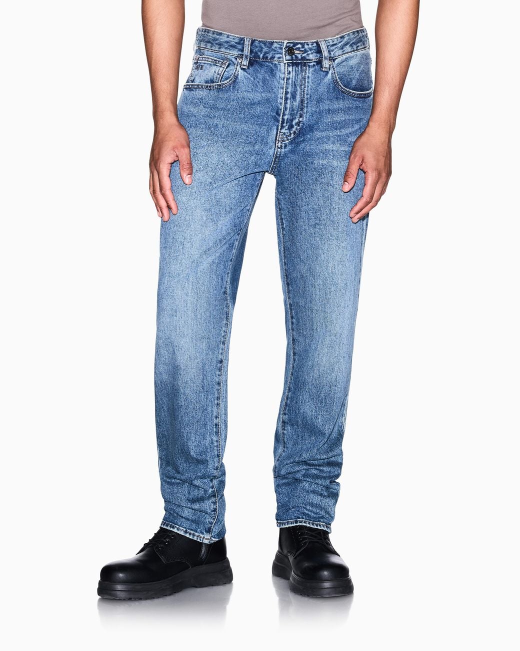 ARMANI EXCHANGE Blue Comfort Slim Fit 5-Pocket Pant for men