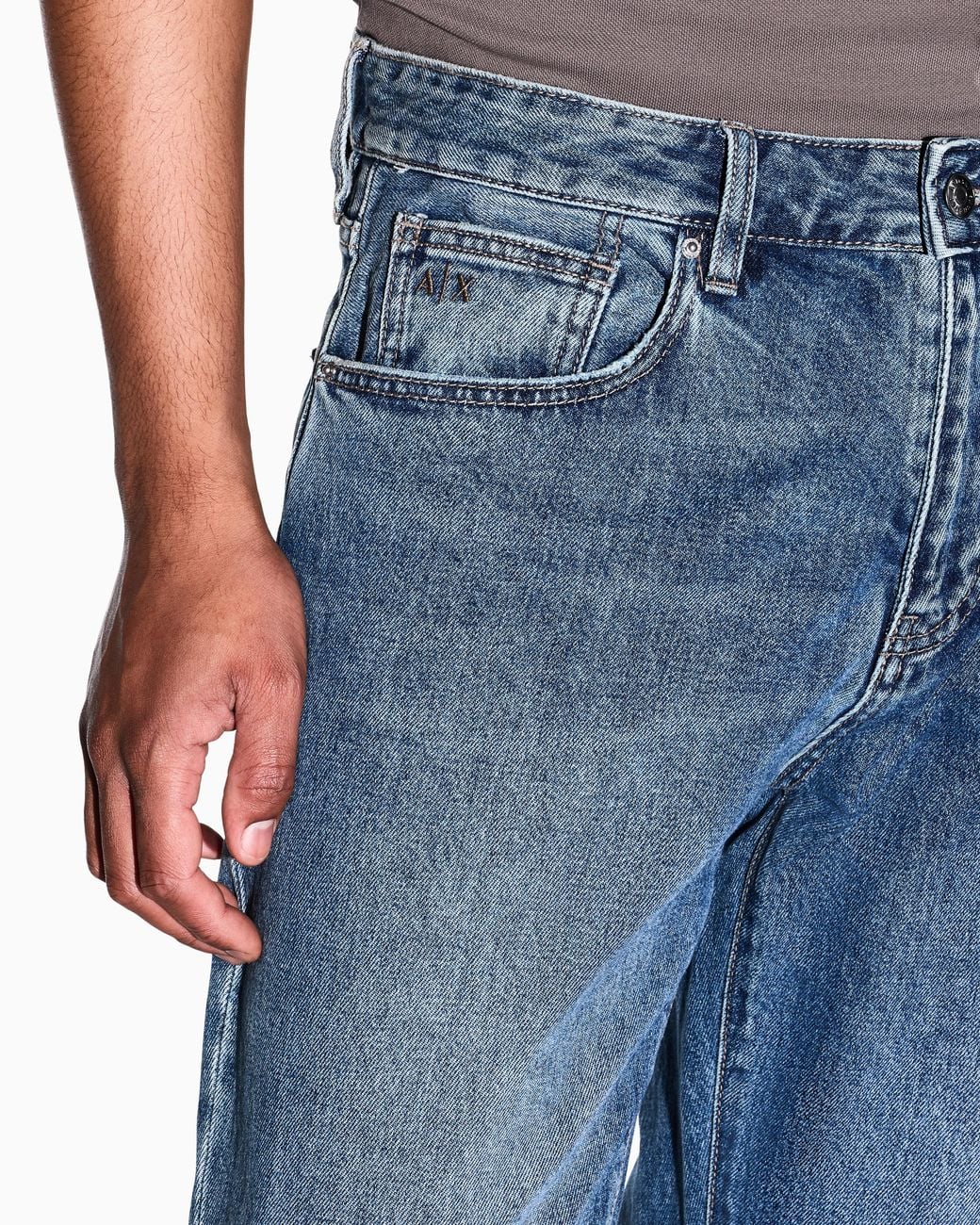 ARMANI EXCHANGE Blue Comfort Slim Fit 5-Pocket Pant for men