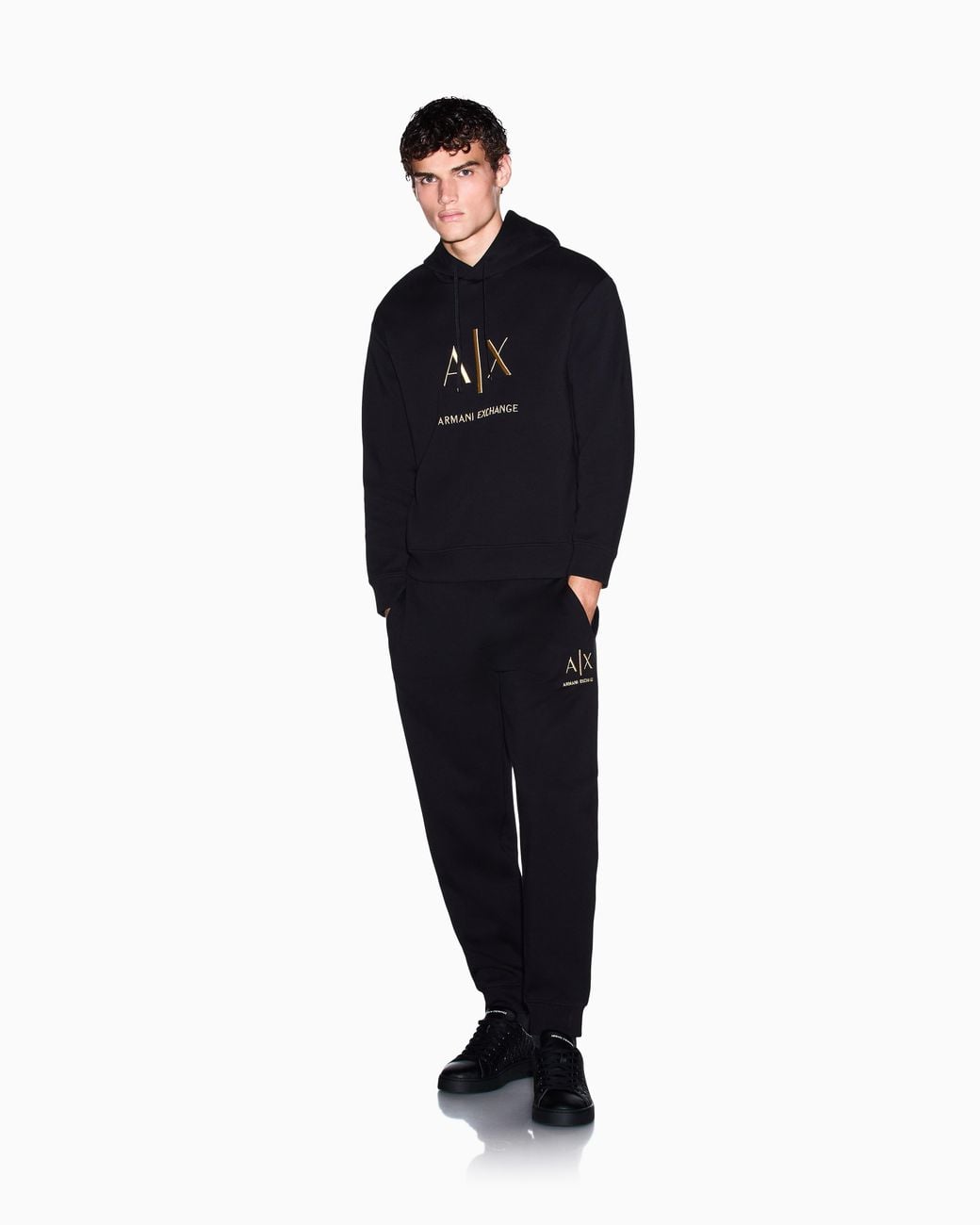 ARMANI EXCHANGE Blue Sweatshirt Bonded Stretch Cotton for men