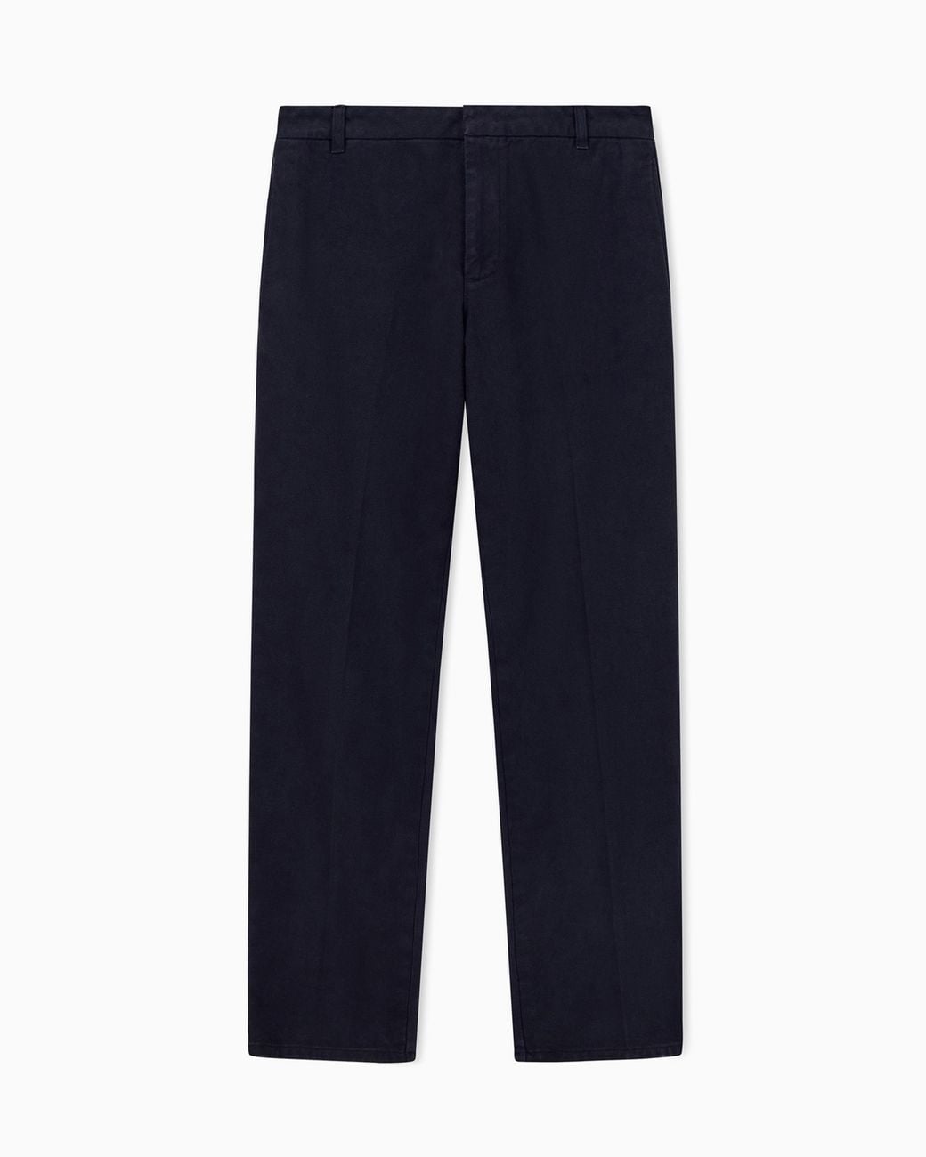 ARMANI EXCHANGE Blue Regular Fit Trousers Garment-Dyed Cotton for men