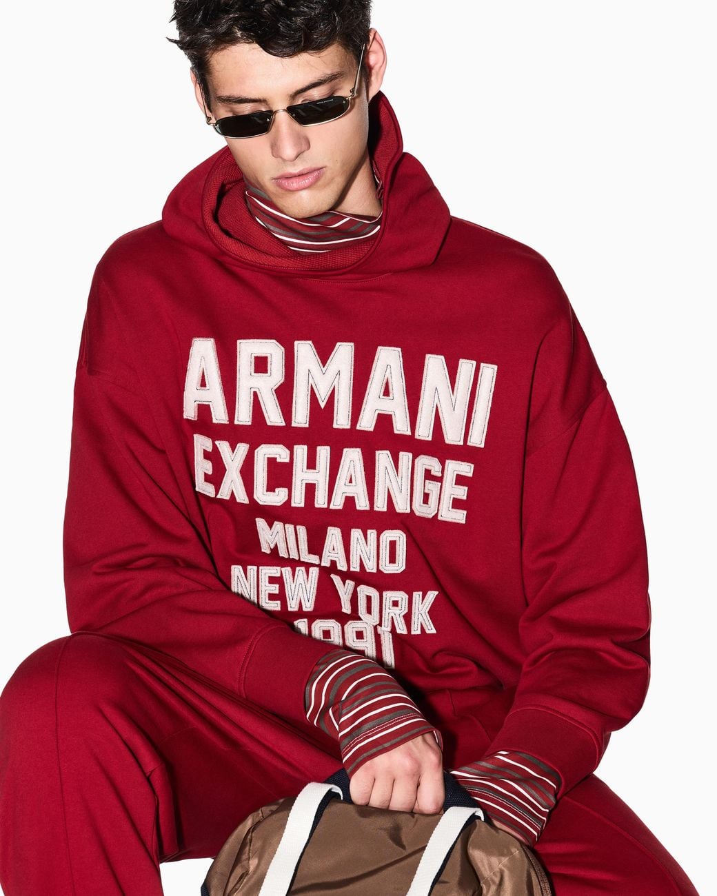 ARMANI EXCHANGE Red Sweatshirt for men
