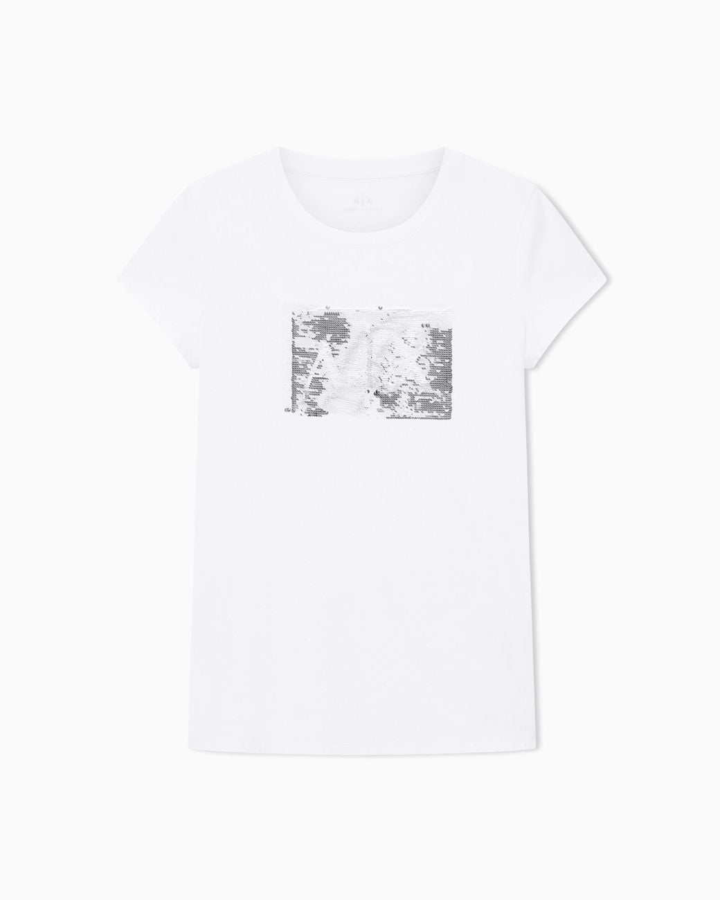 ARMANI EXCHANGE White Slim Fit T-Shirt Cotton Jersey