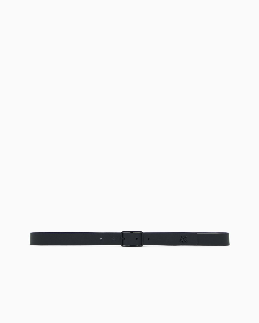ARMANI EXCHANGE White Tongue Belt for men
