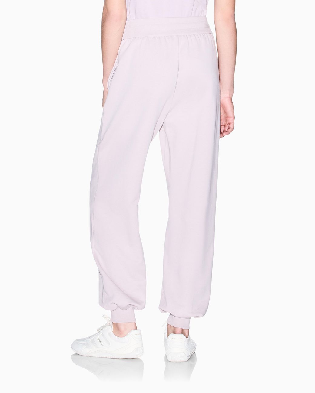 ARMANI EXCHANGE Pink Regular Fit Trousers Cotton French Terry