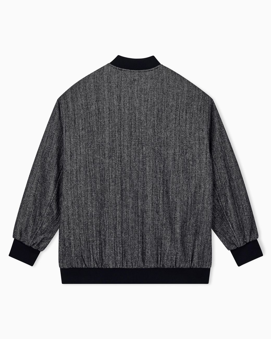 ARMANI EXCHANGE Gray Blouson Jacket Stretch Viscose And Virgin Wool