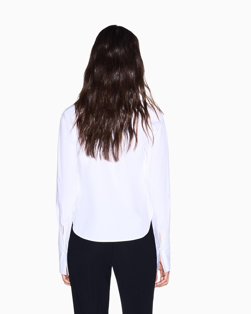 ARMANI EXCHANGE White Regular Fit Shirt Cotton Popeline