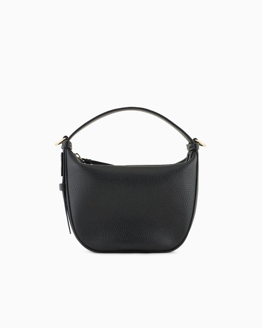 ARMANI EXCHANGE Black Technical Hobo Bag With Zip And Removable Strap