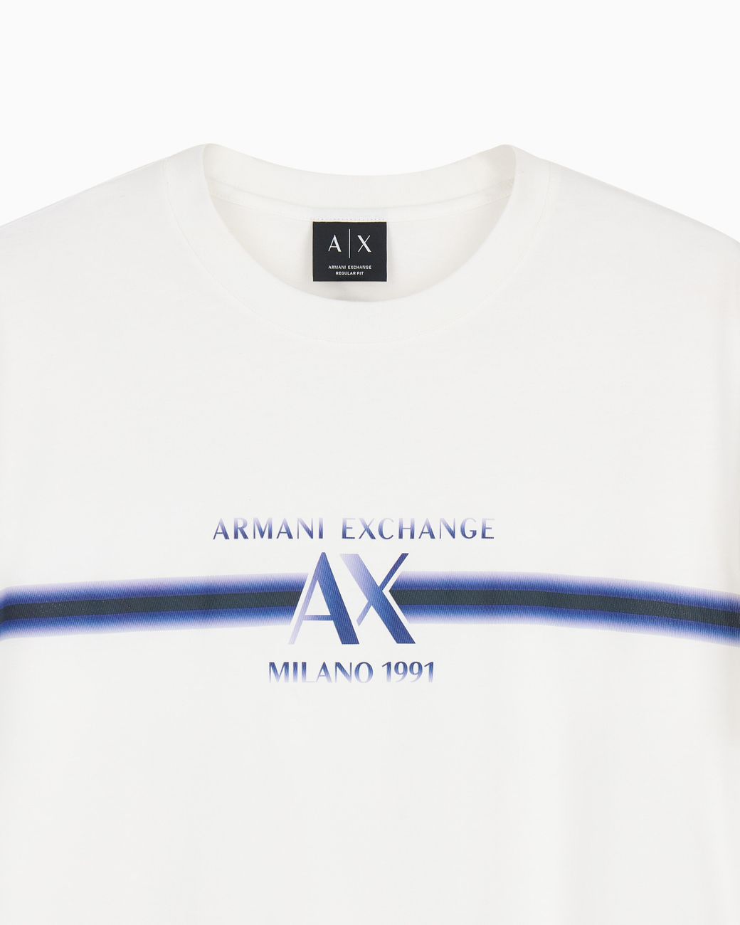 ARMANI EXCHANGE White Regular T-Shirt for men