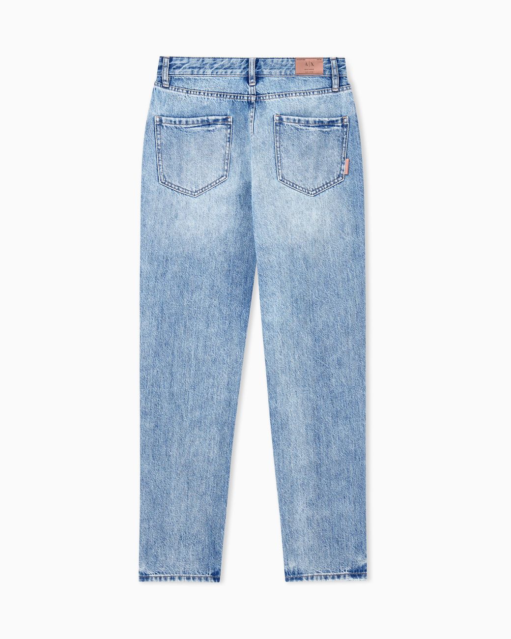ARMANI EXCHANGE Blue Oversized Fit 5 Pockets Denim Pant Rigid Cotton