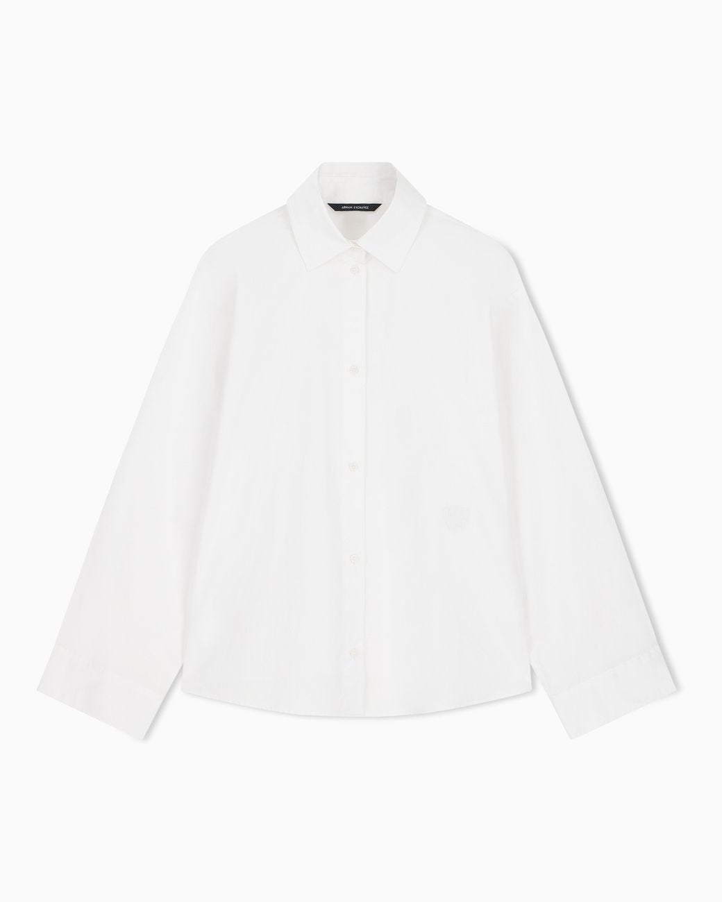ARMANI EXCHANGE White Regular Fit Shirt Cotton Poplin