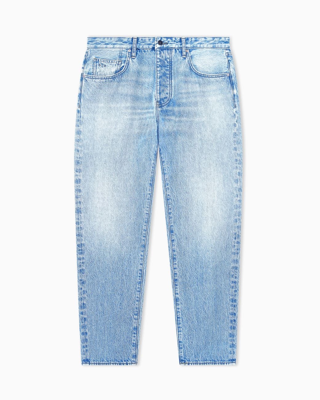 ARMANI EXCHANGE Blue Loose Tapered Fit 5 Pockets Denim Pant for men