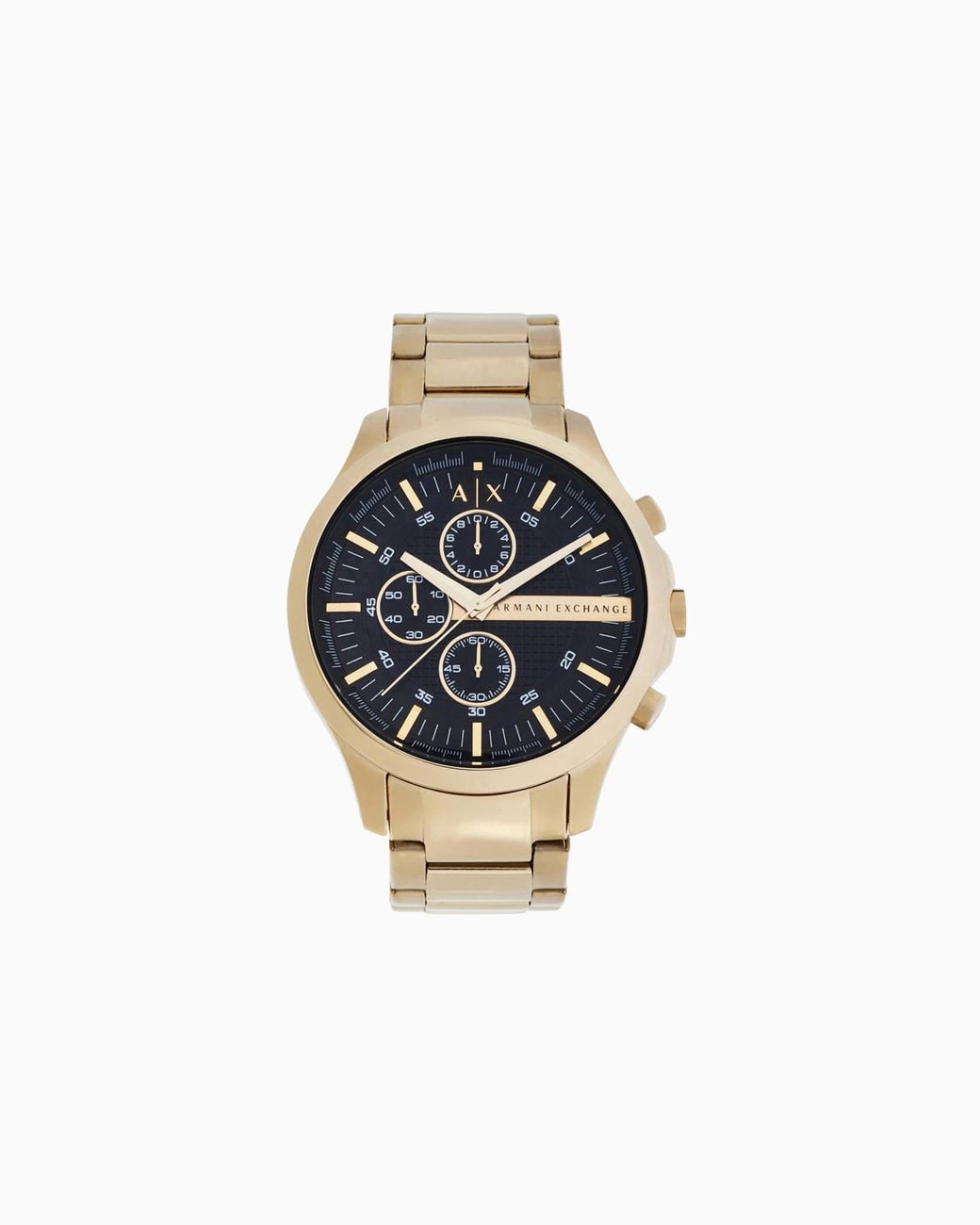 ARMANI EXCHANGE Blue Three-Hand Watch With Steel Strap for men