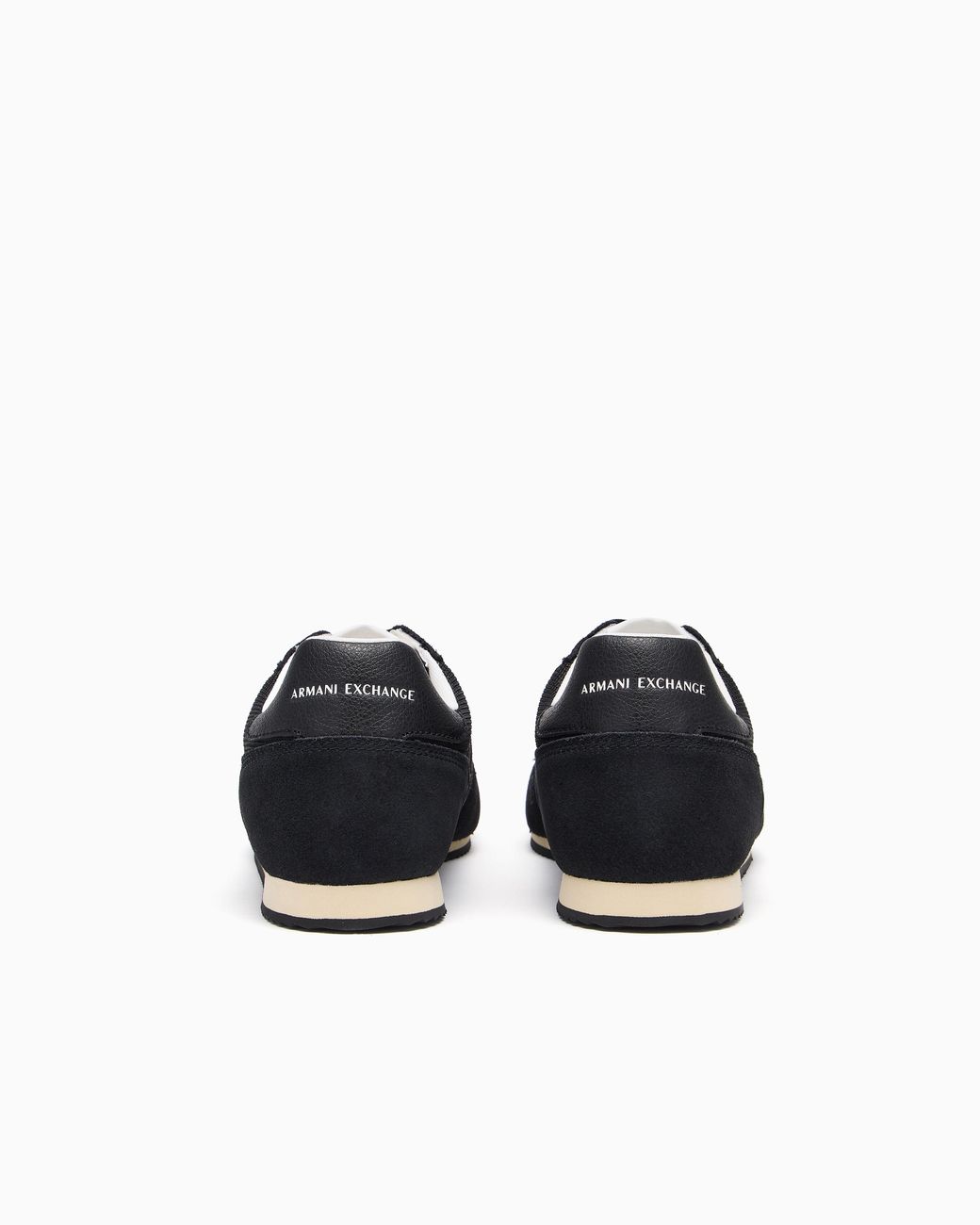 ARMANI EXCHANGE White Lace-Up Sneakers for men