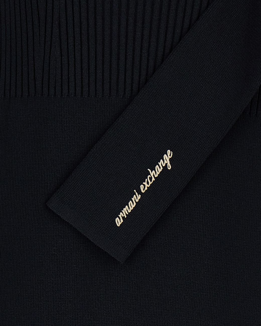 ARMANI EXCHANGE Blue Slim Fit Dress Knitted