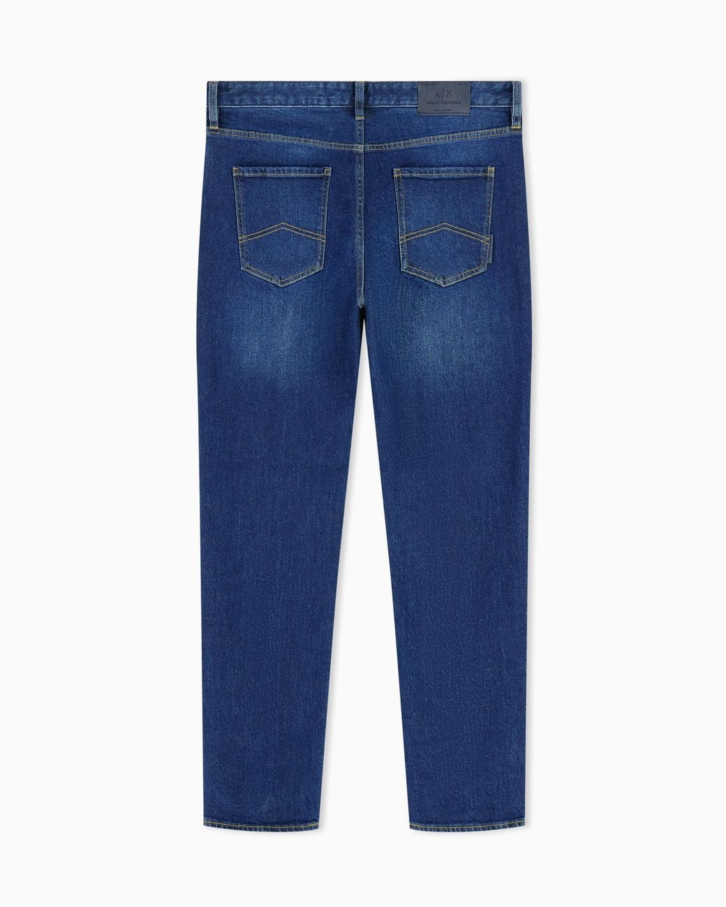 ARMANI EXCHANGE Blue Comfort Slim-Fit Cotton Denim Jeans With Fading Essential for men