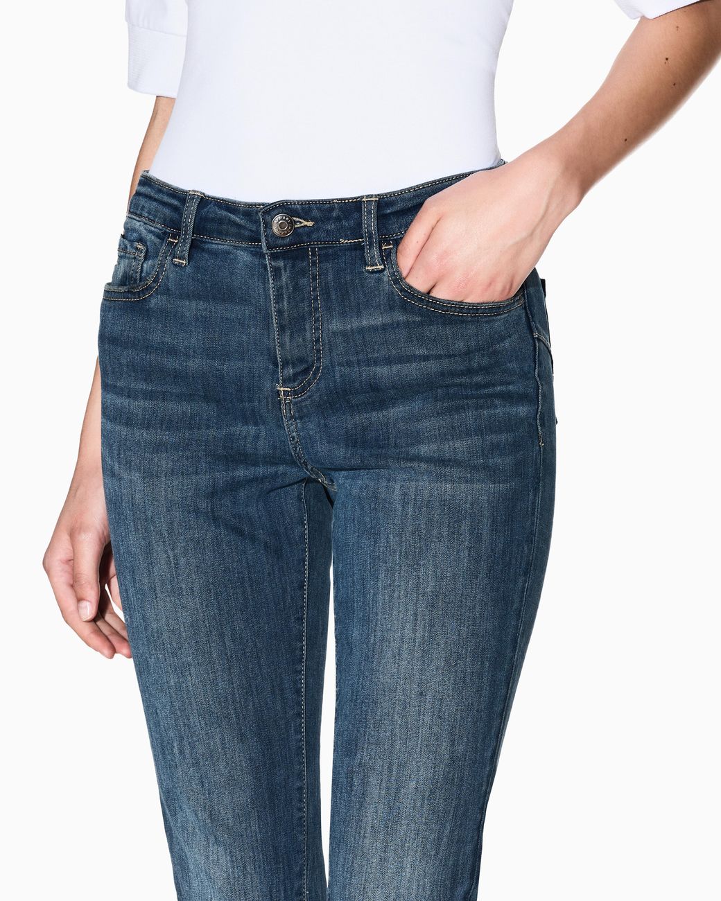 ARMANI EXCHANGE Blue Super Skinny Lift-Up Jeans