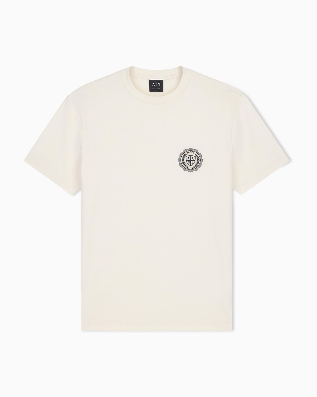 ARMANI EXCHANGE White Regular T-Shirt for men
