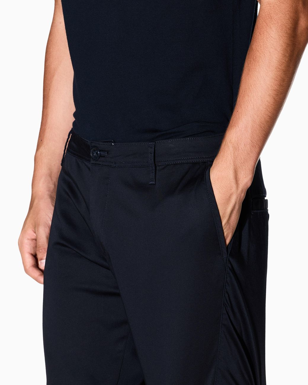 ARMANI EXCHANGE Blue Straight-Leg Chinos for men