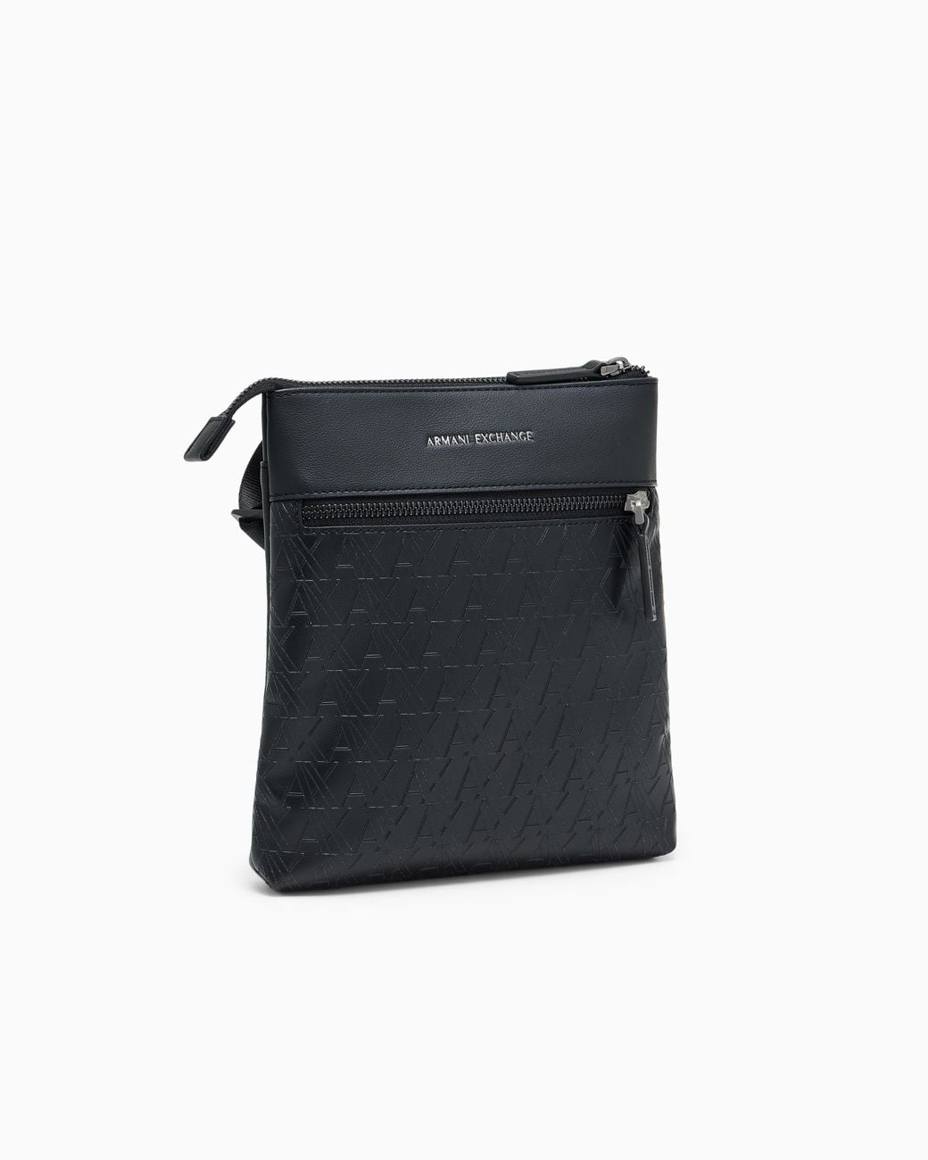 ARMANI EXCHANGE Black Flat Crossbody Messenger Bag for men